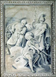 Alegoría de la Prudencia y el Valor sosteniendo a la Fortuna encadenada (Pintura, c.1820-1826)