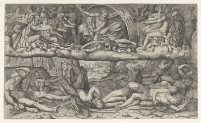 Batalla de dioses y gigantes La lotta fra dei e gigantesca