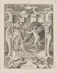 Juno ordena a Sleep que descienda sobre Júpiter Amor, ira y celos de Juno (título de la serie) Amori sdegni et gielosie di Giunone (título de la serie)