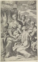 María con el Niño Jesús y los Santos