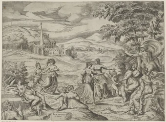 Mercurio cuenta la historia de Pan y Syrinx