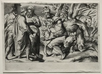 Silenus y el rey Midas, mediados del siglo XVI