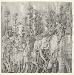 Los triunfos de César: Los elefantes, c. 1485-1490