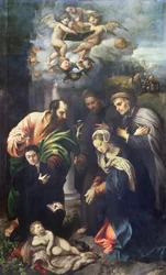 La Natividad con los Santos Matías, Antonio de Padua, Beato Alberto de Villa d