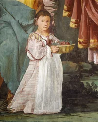 Coronación de la ninfa Amarilis, ganadora del concurso de besos
