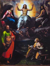 Deesis con los santos Pablo y Catalina de Alejandría