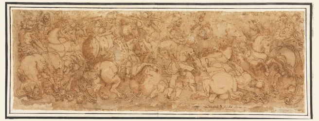 Dibujo, Escena de batalla, 1524-46