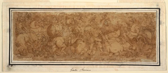 Dibujo, Escena de batalla, 1524-46