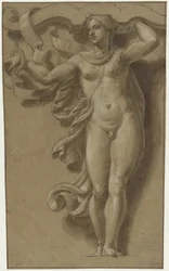 Hermafrodita como cariátide
Hermafrodita como cariátide