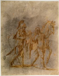 San Martín y un mendigo, principios del siglo XVI