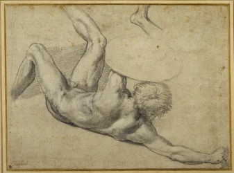 Estudio para un guerrero caído en la 