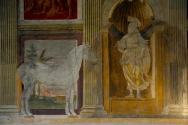 La Sala de los Caballos, Sala dei Cavalli, en el Palazzo del Te, 1526-1534