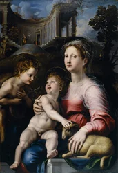 La Virgen con el Niño y San Juan Bautista