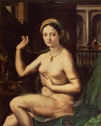 Mujer con un espejo