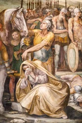 Batalla entre Horatii y Curiatii (detalle)