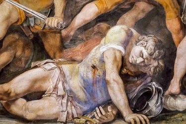 Batalla entre Horatii y Curiatii (detalle)