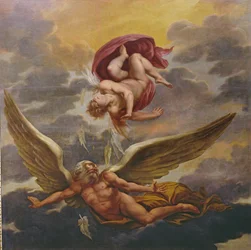 Dédalo e Ícaro (pintura del techo)
