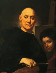 Autorretrato en el acto de pintar