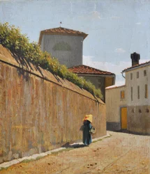 Carril bajo el sol, c.1863 (óleo sobre tabla)