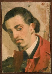 Retrato de un hombre, parte de un tríptico, 1860-68