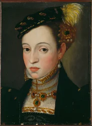 Archiduquesa Magdalena, hija del emperador Fernando I (óleo sobre madera)