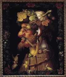 Otoño. Alegoría sobre las Estaciones. Pintura de Giuseppe Arcimboldo (1527-1593). Museo del Louvre