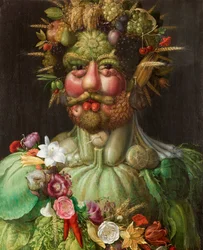 Italiano: El emperador Rodolfo II como Vertumnus.  Rodolfo II de Habsburgo como Vertumno