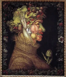 El Verano. Alegoría sobre las Estaciones. Pintura de Giuseppe Arcimboldo (1527-1593). Museo del Louvre