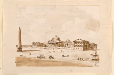 Diseño para una plaza con un palacio