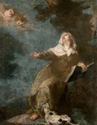 Santa Margarita de Cortona (óleo sobre lienzo)