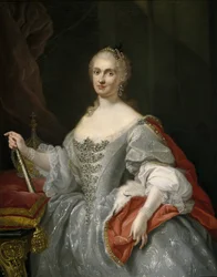 Portrait de Marie Amelie de Saxe (1724-1760), reine consort d