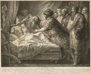Alegoría de la pintura La muerte de Leonardo da Vinci, c. 1790
