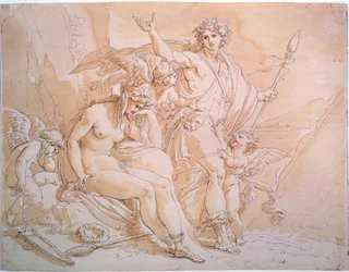 Baco y Ariadna, 1780s.