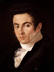 Retrato del compositor Vincenzo Bellini (1801-1835). Pintura de Giuseppe Cammarano (1766-1850). Nápoles, Museo Nazionale di San Martino (Museo Nacional de San Martino)