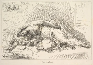 Mujer asesinada con espada, 1740-1802