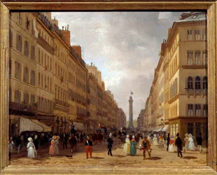 Vista de la rue de la Paix en París