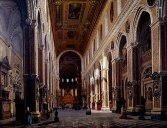 Interior de la Catedral de Nápoles
