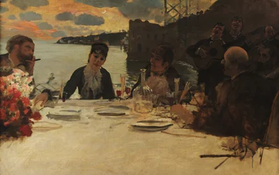 Italiano:  Pranzo a Posillipo Almuerzo en Posillipo