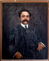Retrato de Giuseppe Martucci (1856-1909) compositor, director, pianista y profesor italiano
