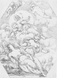 Dido en la pira funeraria, 1650-1700