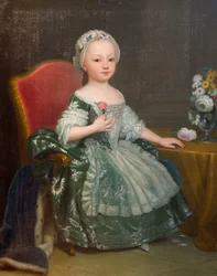 Retrato de María Teresa de Saboya (1756-1803), futura condesa de Artois, de Giuseppe Dupra (1703-1784), óleo sobre lienzo