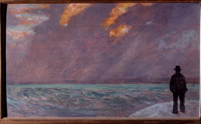 Puesta de sol en el mar