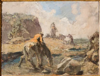El Vado (óleo sobre madera contrachapada)