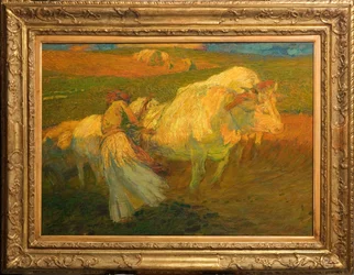 El arado (óleo sobre cartón)