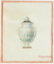 Urna de aguamarina