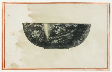 Cuenco de mármol negro