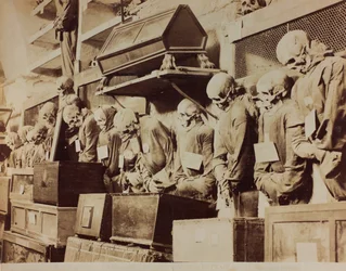 (detalle) de las Catacumbas de los frailes Capuchinos en Palermo