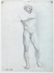 Estudio Académico de un Desnudo Masculino