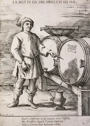 Barril dando vino que contiene, Proverbio