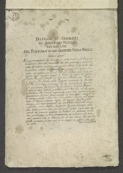 Titelprent met voorwoord en opdracht
Ornamenten (título de la serie)
Disegni, et Abbozzi di Agostino Mitelli Intagliati Dal Figluolo di Lui Gioseppe Maria Mitelli (título de la serie en el objeto)